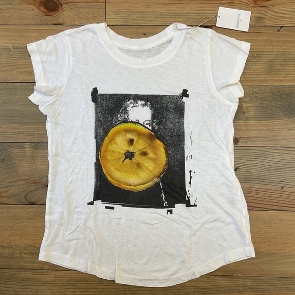 ZADIG & VOLTAIRE SKINNY OVERDYED SLUB TEE - Picture 1 of 8